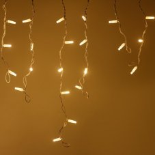 Гирлянда Бахрома Люкс Голд большой диод, постоянное свечение Золотой цвет 3х0,6м