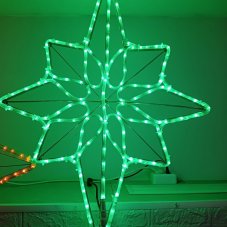 Консоль Полярная звезда из дюралайта, 70см,зелёный цвет