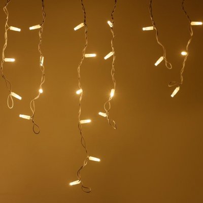 Гирлянда Бахрома Люкс Голд большой диод, постоянное свечение Золотой цвет 3х0,6м